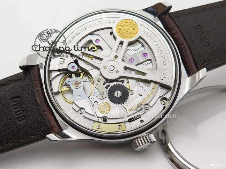 MIROTIME 0303 MoistureWicking Portuguese Real PR IW500704 ZF 1:1 Best Edition On Brown Leather Strap A52010 V 7311